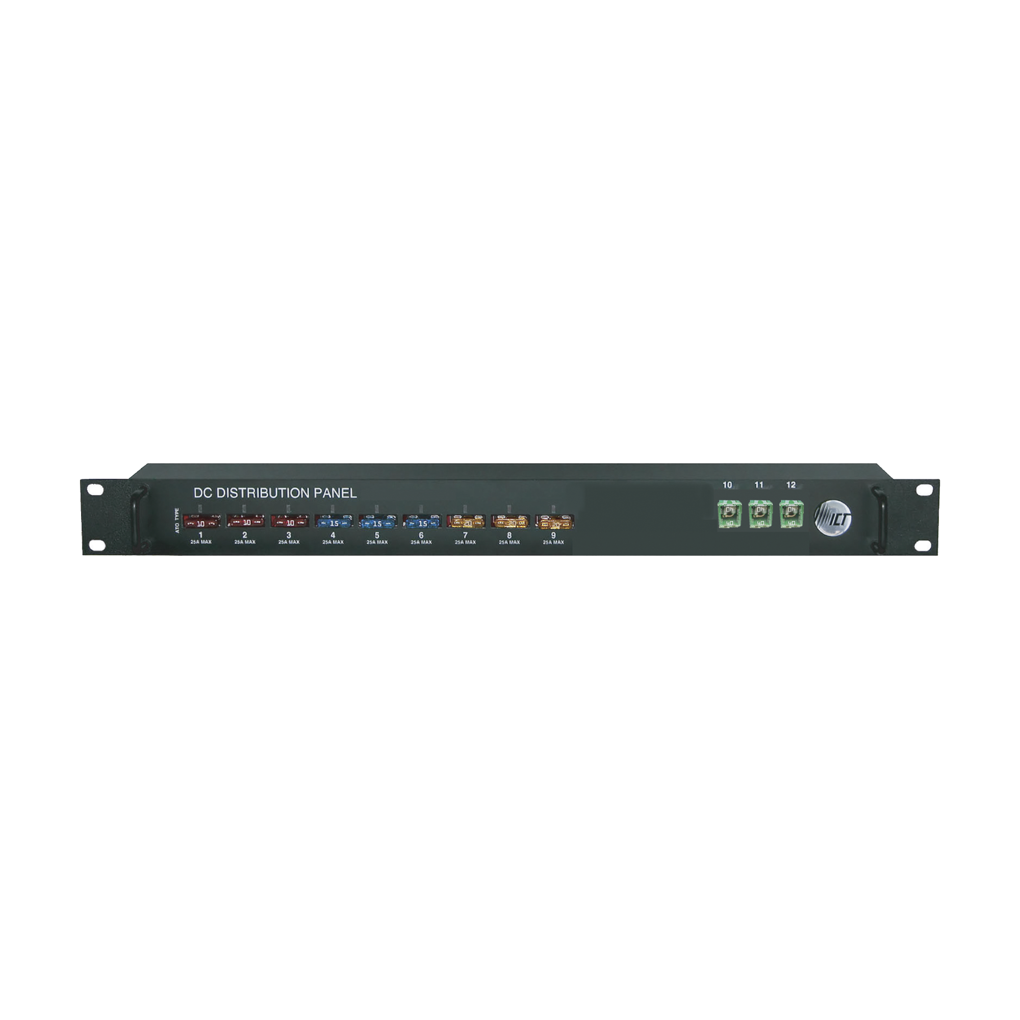 PDU Básico de Distribución de Energía para 12 y 24 Vcc ICT180S-12