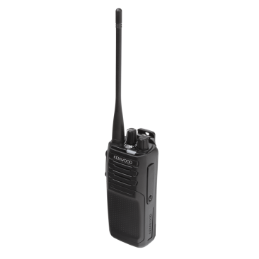 Radio portátil KENWOOD NX-1200-DK, VHF 136-174 MHz, DMR-Analógico, 5 Watts, 64 Canales, Roaming, Encriptación. Inc. antena, batería, cargador y clip.