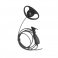 Micrófono de solapa con gancho auricular en forma de D para radios KENWOOD TK3230/3000/3402/3312/33